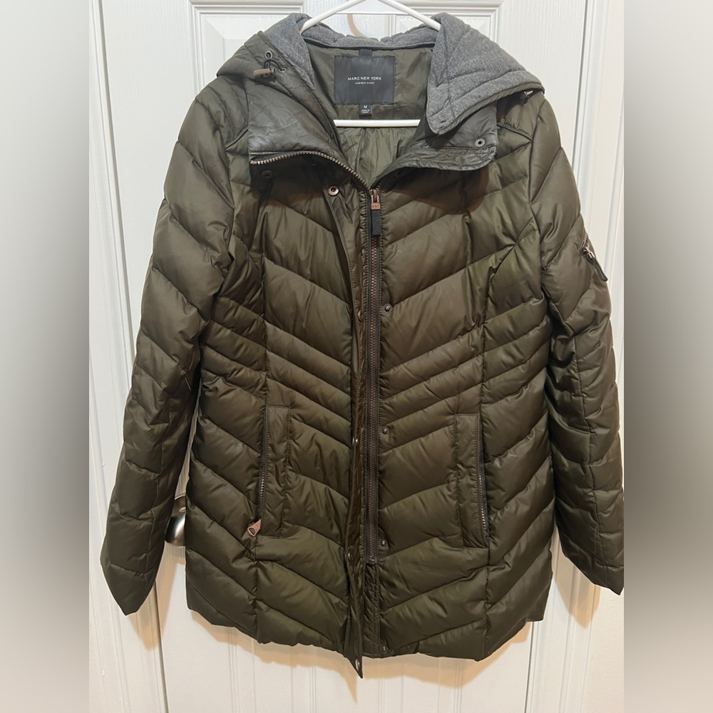Marc New York Olive Puffer Coat - Down Filled